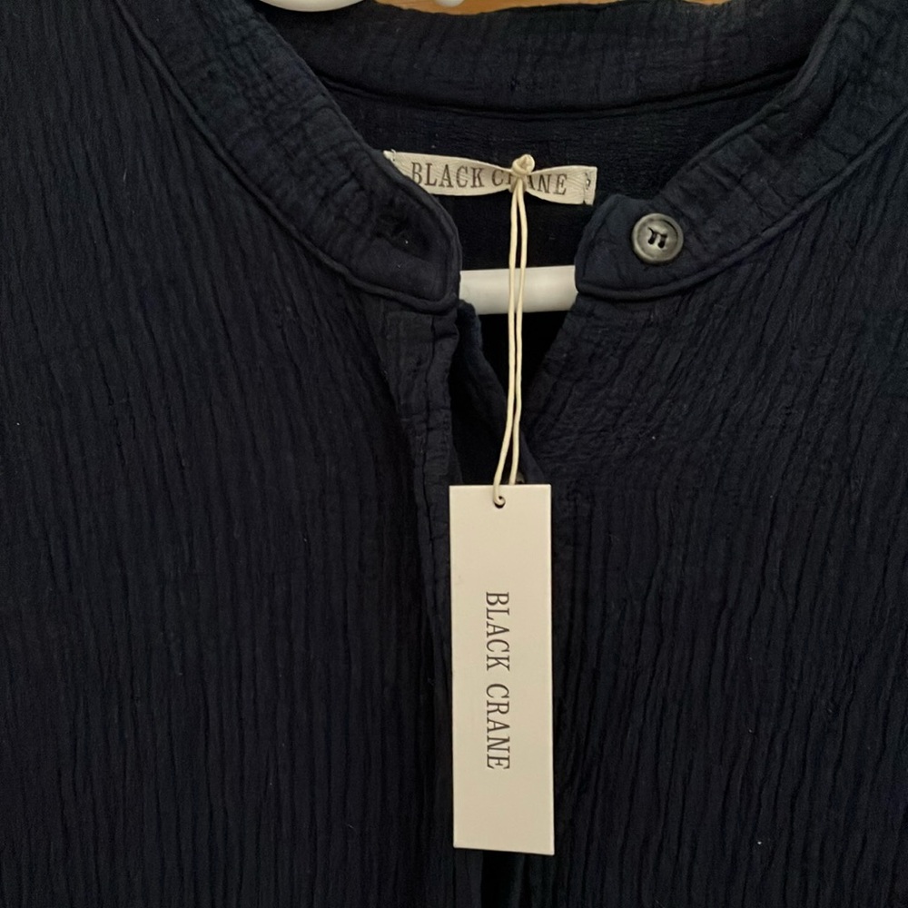 Black Crane Navy Jumpsuit